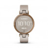 Montre connectée Garmin Lily Beige et rose or avec bracelet en silicone beige