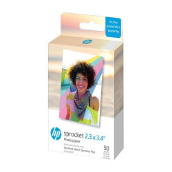 Papier photo HP pour Sprocket Plus et eclipse 5,8 X 8,7 CM 50 feuilles