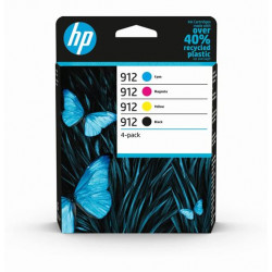 Cartouche d'encre HP pack 912 Noir + 3 couleurs