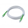 Câble fibre optique Temium 10 m Blanc et vert