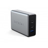 Chargeur de bureau Satechi USB-C PD pour ordinateur portable 100 W Gris