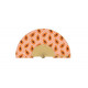 Eventail Fisura Papaye Fond Orange