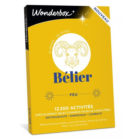 Coffret cadeau Wonderbox Bélier