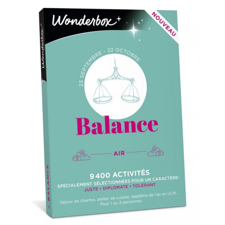 Coffret cadeau Wonderbox Balance