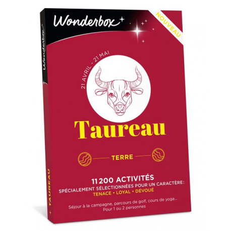 Coffret cadeau Wonderbox Taureau