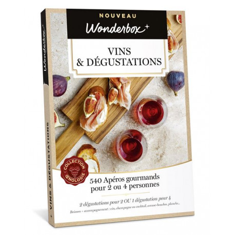 Coffret cadeau Wonderbox Vins et Dégustations