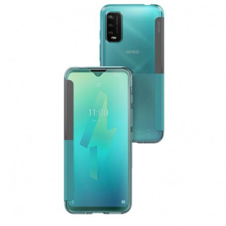 Etui Easy Folio pour Wiko Power U10 Vert menthe