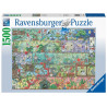 Puzzle 1500 pièces Ravensburger Nains sur l'étagère