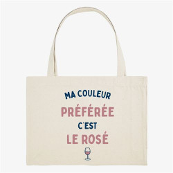 Tote bag Kapsul Ma couleur préférée c'est le rosé XXL