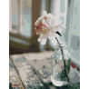 Peinture par numéro Figured'Art Fleur blanche 40x50 cm