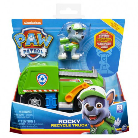 Véhicule et figurine Rocky La Pat'patrouille
