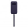 Housse en cuir avec MagSafe pour iPhone 12 Pro Max Violet profond