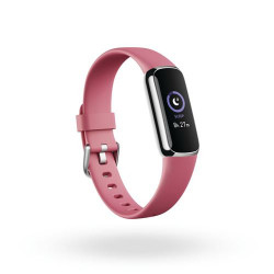 Bracelet connecté Fitbit Luxe Bracelet Orchidée et acier inoxydable platine