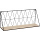 Etagere murale filaire en fer et MDF - Noir