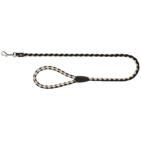 TRIXIE Cavo laisse SM : 1 m - ø 12 mm - Noir et gris argenté - Pour chien