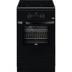 FAURE FCI57311BA  Cuisiniere 50x60  Induction 3 foyers - Four catalyse  Chaleur pulsée - Livré avec câble - Noir