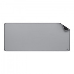 Large Tapis de Bureau - Logitech Desk Mat - Studio Series, Multifonctionnel et Etendu - Gris