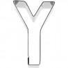 KARIS Emporte-piece Lettre Y Birkmann T.1.10 - Inox - 6 cm - PG rouge