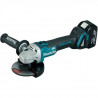MAKITA Meuleuse d'angle Brushless DGA504RTJ - Ø 125 mm - Livrée 2 batteries 18 V, chargeur et coffret Makpac