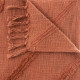 Jeté de lit Tuft Inca - 130 x 180 cm - Terracotta