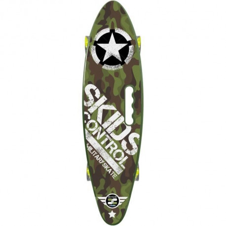 STAMP Skateboard 24 x 7 avec poignée Skids Control Military