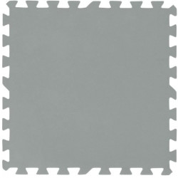 BESTWAY Tapis de sol gris pour piscine, 9 pieces, 50 x 50 cm, 2,25m² de surface couverte