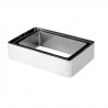 EQUINOX Lot de 3 moules a gâteau - 12-14,5-16 cm - Gris