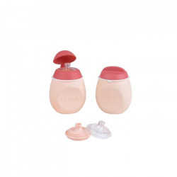 Béaba Portion Set BabySqueez' 2 en 1 et Squeez'Portion Rose 180ml