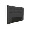 Tete de lit capitonnée ARGOS - Simili Noir - Pour couchage 140 et 160 - 165 x 100 cm