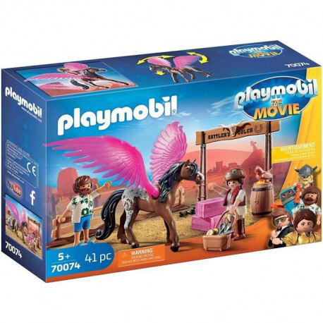 PLAYMOBIL 70074 - PLAYMOBIL THE MOVIE Marla et Del avec cheval ailé