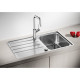 BLANCO Lemis 45S-IF - évier - Inox brossé - 1 cuve - réversible - vidage auto - a encastrer a fleur de plan
