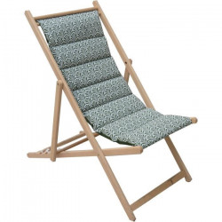 JARDIN PRIVE - Chilienne matelassée Norvege avocat - tissu traité déperlant.