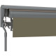BEAU RIVAGE Store banne manuel 3 x 2 m sans coffre structure anthracite toile taupe