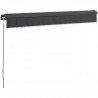 Store banne manuel sans coffre 2,90 x 2m en aluminium, structure grise anthracite, toile grise anthracite BEAURIVAGE