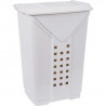 EDA PLASTIQUE Coffre a linge Prima 60 L - Blanc cérusé - 42 x 34,5 x 60 cm