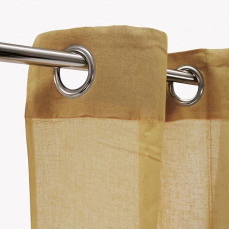 Voilage 100% coton - Beige naturel - 105x250 cm