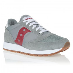 SAUCONY Baskets Jazz Original Vintage Gris/Rouge Mixte