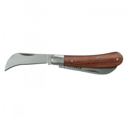 Couteau d'éléctricien a 2 lames avec manche en bois STANLEY - STHT0-62688