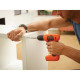 BLACK & DECKER Visseuse compacte sans fil BDCD8-QW - 1 batterie 7,2 V Li-ion - Chargeur USB inclus