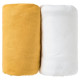 BABYCALIN Lot de 2 draps housse 70x140cm Moutarde