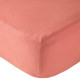 BABYCALIN Lot de 2 draps housse 70x140cm Terracotta