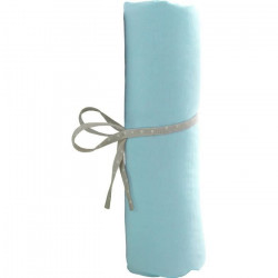 BABYCALIN Drap Housse BébéTurquoise 60 x 120 cm Jersey 130gr/m²
