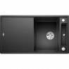 BLANCO Axia III 5S - évier - SILGRANIT - 1 cuve 1/2 - réversible - vidage auto - sans siph - planche a découper verre - anthr…