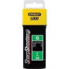 Boite de 1000 Agrafes type G STANLEY - 1-TRA705T - 8 mm