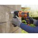 BLACK+DECKER BEH850-QS Perceuse a percussion filaire - 850W - 54 400 cps/min - Guide de profondeur - Poignée latérale