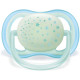 PHILIPS AVENT Lot de 2 sucettes Ultra air nuit - 0-6 mois - Vert et bleu