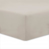 Vision - Drap housse Beige - 160x200cm - 100% coton