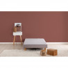 DEKO DREAM Rakenne Sommier tapissier a lattes 90x190 cm - Bois massif gris + Pieds