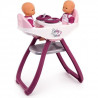 SMOBY Baby Nurse Chaise Haute Jumeaux + 4 Accessoires
