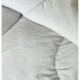 ABEIL Couette tempérée BICOLORE 240x260cm - Blanc & Gris chiné